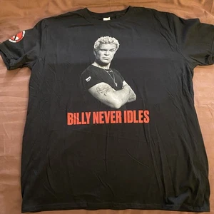 Billy Idol Billy Never Idles NYC Environmental Protection T-Shirt Black XL Promo - Picture 1 of 11