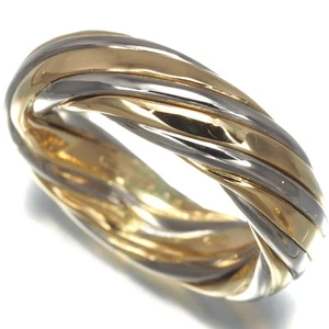 Rare Auth Van Cleef & Arpels Ring Bicolor US6 18K 750 Yellow White Gold - Picture 1 of 5