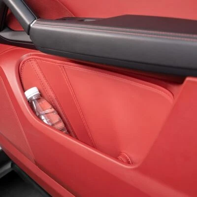 Caja de almacenamiento de cuero para puerta contenedor lateral bandeja de inserción para Porsche Cayenne 2018-24 Foto 1 de 4