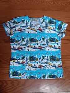 Gabby Brooke Winter/Urlaub/Weihnachten Peelings Frauen große Pinguine Skifahren Bäume - Bild 1 von 11