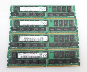 LOT 4x 32GB (128GB) Hynix HMA84GR7AFR4N-UH 32GB PC4-2400T DIMM ECC Server Memory - Picture 1 of 2
