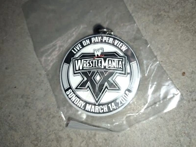 WWF Wrestlemania XX Keychain 2004 Madison Square Garden NYC NEW Vintage WWE  - Image 1 of 4