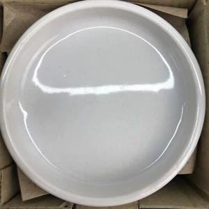 BREAD DIPPING DISHES BOWLS DELALLO NIB 4 PIECE WHITE CERAMIC SAUCERS - Picture 1 of 5