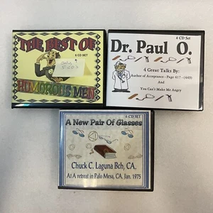 Vision Audio Lot Of CD Sets AA New Pair Of Glasses Dr Paul O Humerous Men - Picture 1 of 19