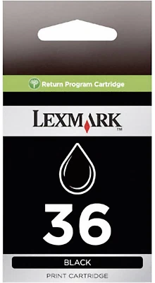 Genuine Black Lexmark 36 Ink Cartridge Box X Series X5650 X6650 Z Series Z2420 - Image 1 of 3