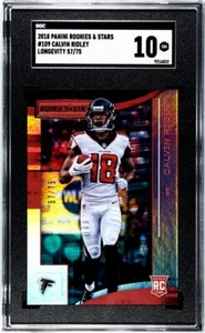 2018 Panini Rookies & Stars Calvin Ridley RC Longevity Parallel /75 SGC 10 - Picture 1 of 2