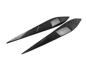 Fit For Suzuki Swift 4th 17-23 Headlight Lamp Eyebrow Eyelid Cover L Type Carbon - Foto 1 di 4
