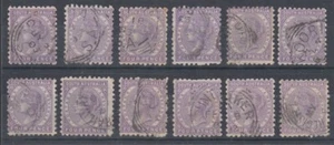 SOUTH AUSTRALIA 1890 4d. VIOLET PERF 10 (x12) (ID:131/D46172) - Picture 1 of 1