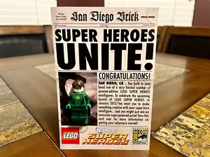 LEGO DC GREEN LANTERN MINI FIGURE 2011 SDCC VERY RARE! - Picture 1 of 3
