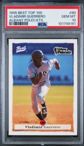 1995 Best Top 100 Vladimir Guerrero Albany Polecats #80 PSA 10 HOF 101748161 - Picture 1 of 2
