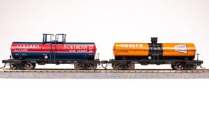 Broadway Limited 7667 HO Columbia Southern, Hooker 6000 Gallon Tank 2-Pack B - Picture 1 of 5