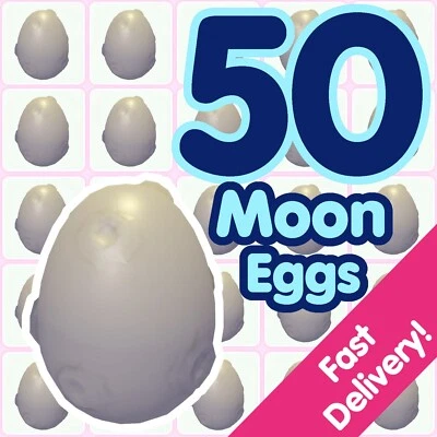 50 Moon Eggs ✨ US Seller ✨ Adopt From Me Today!