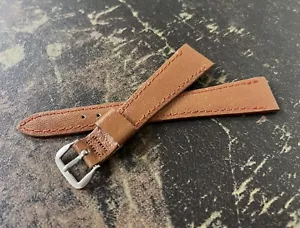 Clásico cónico década de 1950 Technos 18 mm vintage correa de reloj níquel hebilla de acero de lote antiguo - Imagen 1 de 5