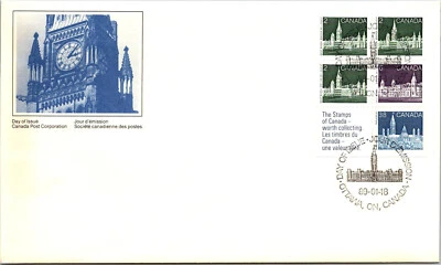 FDC Canada - The Peace Tower Parliament Buildings Ottawa 1989 - A00096 - Image 1 of 2