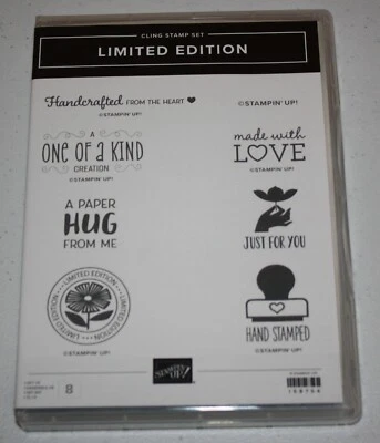 Stampin Up Retirado Adling Acrílico EDICIÓN LIMITADA Ángel Política Estampado a Mano NUEVO Foto 1 de 2