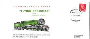 GB COMMEMOATIVE COVER "FLYING SCOTSMAN" DEPARTURE TO U.S.A. 19/9/1969 - Picture 1 of 2