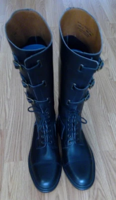 CROCKETT&JONES POLO RALPH LAURENTALL WOMEN RIDING BOOTS LACE UP 9D - Image 1 of 4