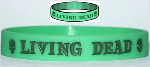Pulsera Living Dead Walking Dead Zombie Evil Dawn Día Noche No Muertos Calavera TW017 - Imagen 1 de 3