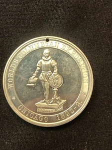 1893 Columbian Exposition Columbus Statue Medal, So Called Dollar HK239 Eglit 43 - Picture 1 of 6