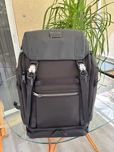 TUMI Alpha Bravo Expedition Flap Backpack Color: Black - Picture 1 of 6