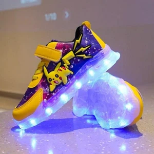 Zapatos Pokemon LED Zapatillas Pikachu Luces Talla de La 25 La 35 Disponibles - Imagen 1 de 12