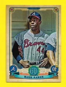 2019 Topps Gypsy Queen kurzer Druck SP #311 Hank Aaron Atlanta Braves - Bild 1 von 3