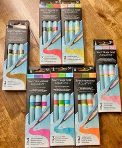 Spectrum Noir AquaTint Dye Based Brush Pen Sets YOU CHOOSE - Picture 1 of 8