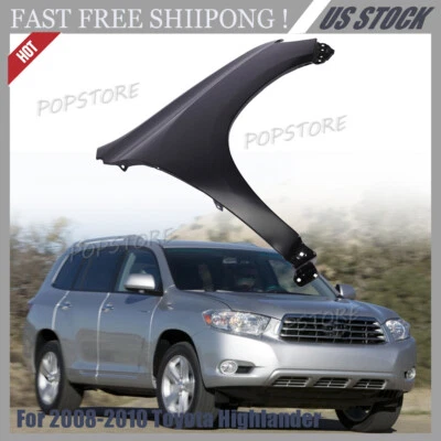 Fender For 2008-2010 Toyota Highlander Front Passenger Side Primed Steel - Image 1 of 4