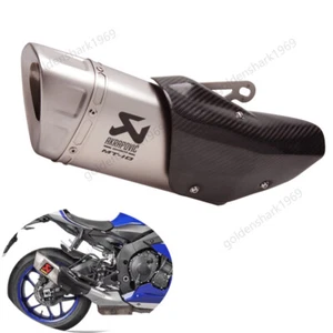 For Yamaha YZF R1 R1M 2015-2025 MT-10 2015-2021 Exhaust Pipe 55mm Muffler Escape - Picture 1 of 6