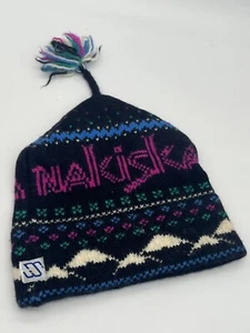 Gorro de lana hecho a mano Murray Merkley gorra tejida borla de montaña Nakiska - Imagen 1 de 4