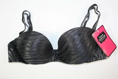 933X08 Maidenform 08145L Sweet Nothings Demi Padded Push Up Bra 34A Slate - Image 1 of 2