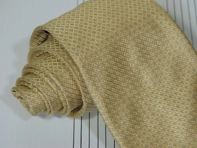 Canali Yellow Harvest Gold Tie Woven Silk Diamond Weave 59 x 3 3/4 — 第 1/3 张图片