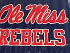 OLE MISS REBELS CORRUGATED METAL SIGN 17.5 X 23 in UNIVERSITY TIN RETRO MAN CAVE