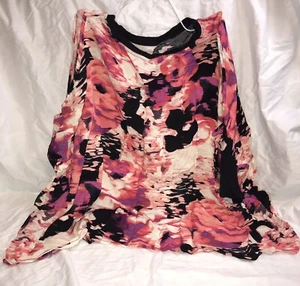 Juicy Couture Floral Open shoulder blouse top size Woman’s Size Medium - Picture 1 of 7