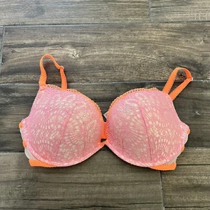 victoria secret Padded Demi 34DD orange Peach (177) - Picture 1 of 5