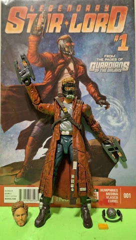 Marvel Legends STAR-LORD - GROOT BAF GUAR. of the GALAXY + LEGEND. STAR-LORD # 1 Cover