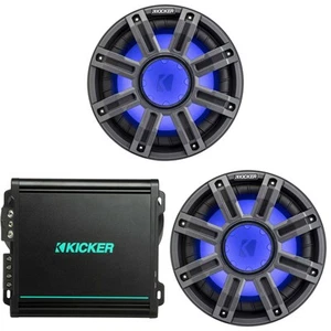 Kicker (2) 51MWE104 - MWE 10-Inch Premium Marine Subwoofer (Enclosure) 4-ohm ... - Picture 1 of 7