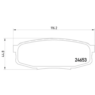 Hella Pagid 355013771 Disc Brake Pad Set For Select 07-20 Lexus Toyota Models - Image 1 of 4