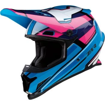 *FRETE GRÁTIS* CAPACETE Z1R RISE MC ROSA/AZUL ESCOLHA SEU TAMANHO - Imagem 1 de 4