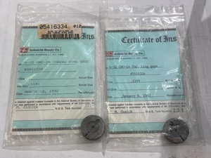 Medidor de anillo de rosca MSC 5416334 (6-32 UNC 2A NOGO), 5416326 (6-32 UNC-2A GO) - Imagen 1 de 8