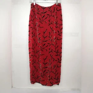 Tessuto Vintage Damen Maxirock rot/schwarz Größe (M) - Bild 1 von 12