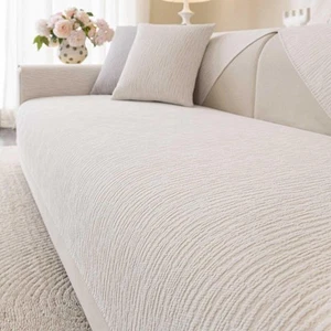 Soft Waterproof Chenille Cover Washable, Non Slip Sectional Sofa Covers for 3... - Picture 1 of 6