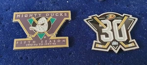 NHL Pin Anaheim Ducks Fifth & 30th Anniversary Pin Est. 1993 - Picture 1 of 1
