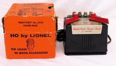 Lionel HO scale #0100 Power Pack 90 watt ORIGINAL DISPLAY BOX transformer DC - Image 1 of 4