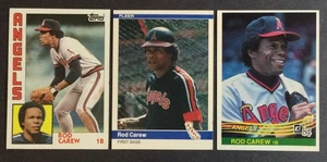 Rod Carew (3) 1984 Card Lot Topps Fleer Donruss California Angels NMMT - Picture 1 of 1