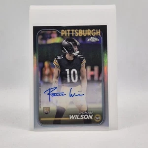 2024 Topps Chrome Roman Wilson Refractor Auto (RC) #RA-RWI Rookie Autograph - Picture 1 of 3
