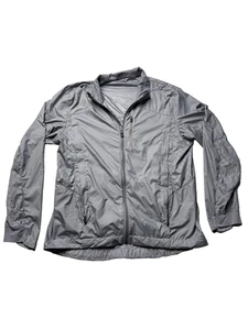 Lululemon Jacket Mens Large Gray Full Zip Water Repellent Vented Lightweight Run - Picture 1 of 10