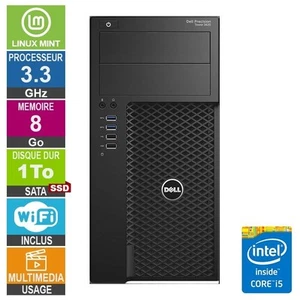Dell Precision T3620 i5-6400 3.30GHz 8Go/1To SSD Wifi Linux MINT - Photo 1/1
