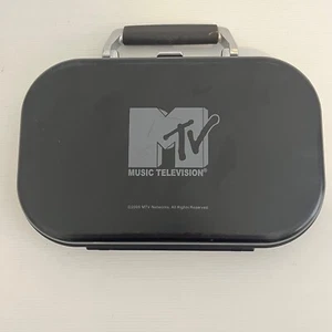 MTV Cd Hard Carry Case 2005 With Clasp And Handle Music Television Holds 52 Cd's - Picture 1 of 6