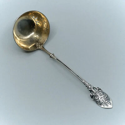 Lily of the Valley de Gorham plata de ley 6 1/4" tamiz de azúcar cucharón estético Foto 1 de 4